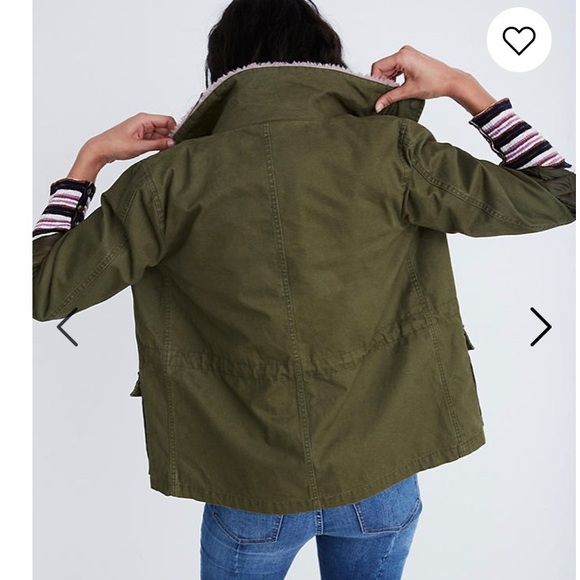 Madewell Sherpa Trimmed Surplus jacket - Picture 3 of 6